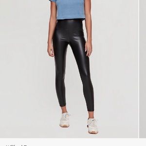 Aritzia faux leather legging
